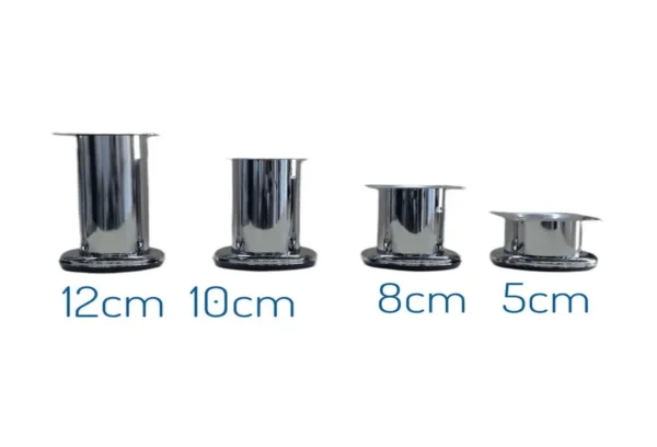 Patas cromadas 12cm/10cm/8cm/5cm